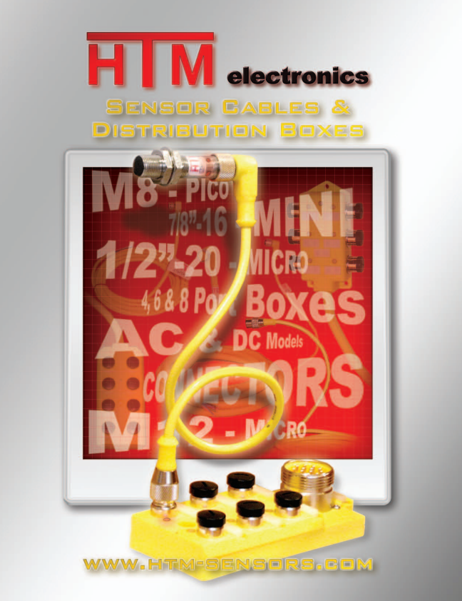 HTM SENSOR CABLES & DISTRIBUTION BOXES CATALOG ELECTRONICS: SENSOR CABLES & DISTRIBUTION BOXES